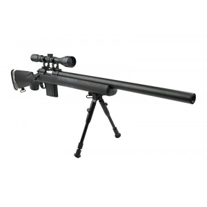 Well модель снайперской винтовки MB4404D Spring (with scope & bipod) BK